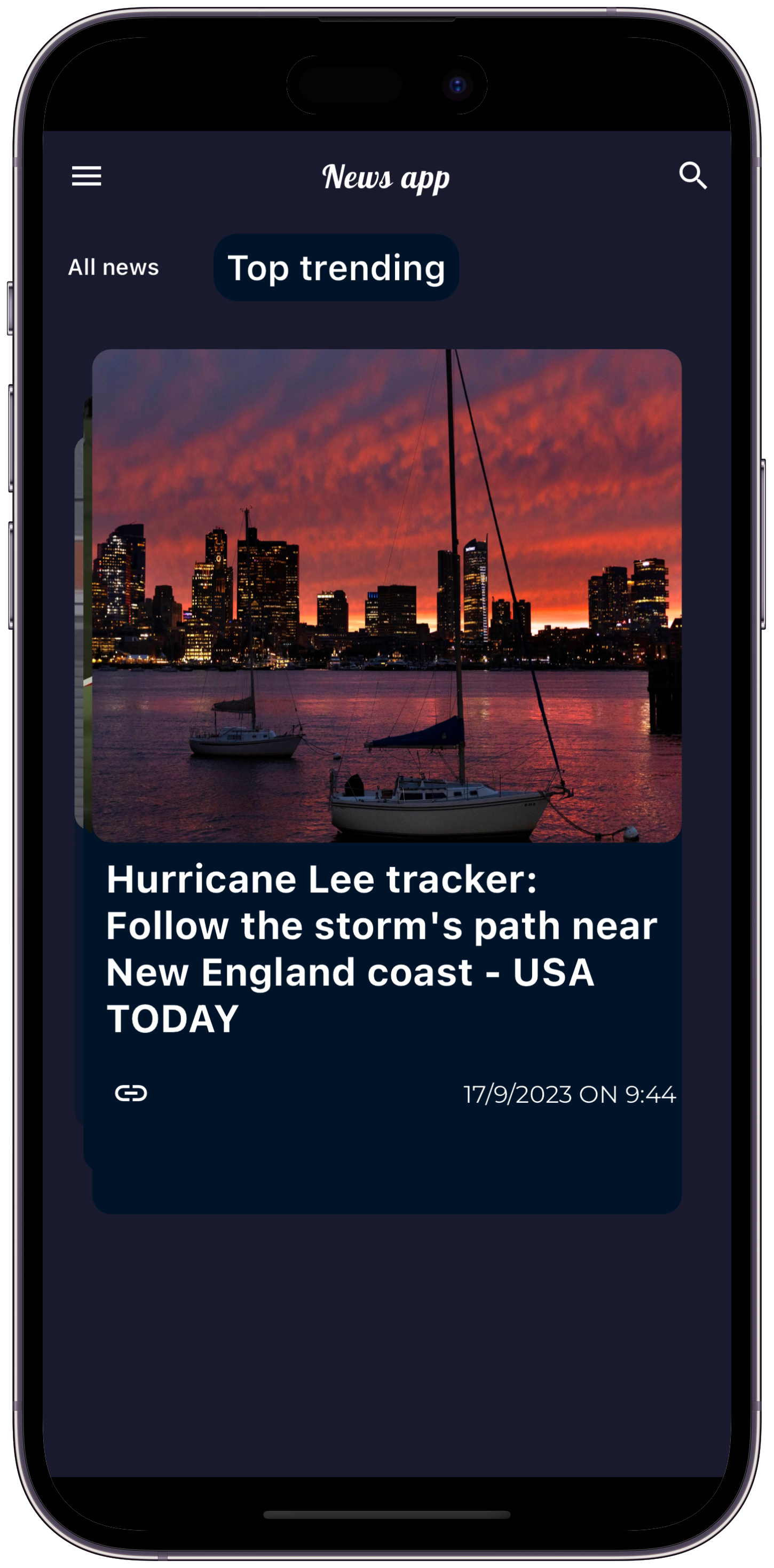 Top Trending News Section
